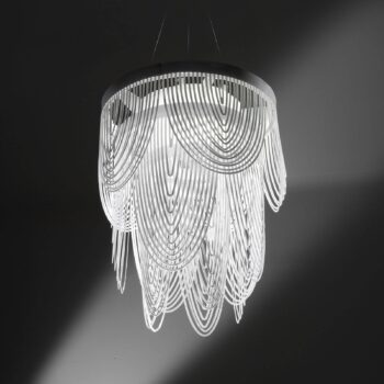 Slamp Ceremony S závesná lampa, Ø 55 cm, biela
