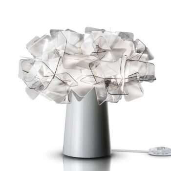 Slamp Clizia LED stolová lampa na batérie stmievateľná fumé