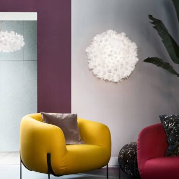 Slamp Clizia Mama Non Mama svetlo biela Ø 32 cm