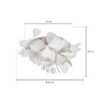 Slamp Clizia Mama Non Mama svetlo biela šírka 32cm