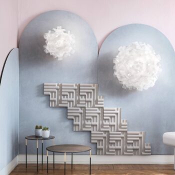 Slamp Clizia Pixel nástenné svietidlo, Ø 78 cm