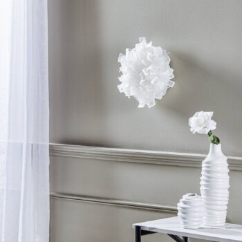 Slamp Clizia stropné svietidlo, Ø 32 cm, biele