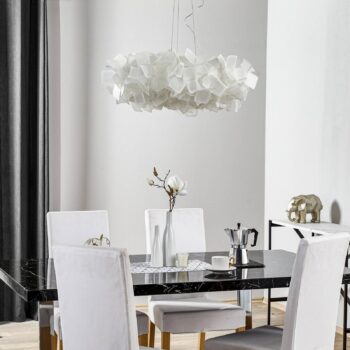 Slamp Clizia závesná lampa, Ø 78 cm, biela