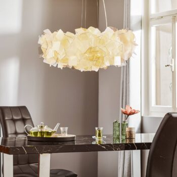 Slamp Clizia závesná lampa, Ø 78 cm, fumé