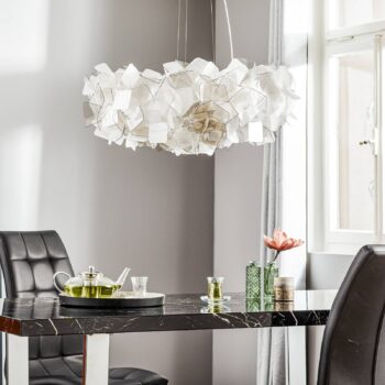 Slamp Clizia závesná lampa, Ø 78 cm, fumé