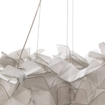 Slamp Clizia závesná lampa, Ø 78 cm, fumé