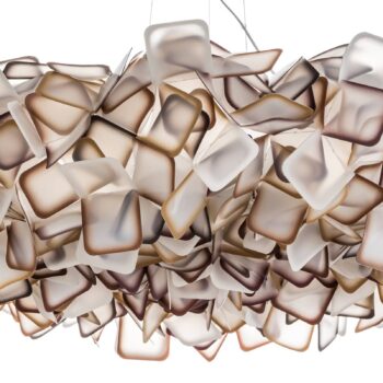 Slamp Clizia závesná lampa, Ø 78 cm, oranžová