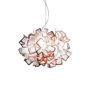 Slamp Clizia – dizajnérska závesná lampa, oranžová