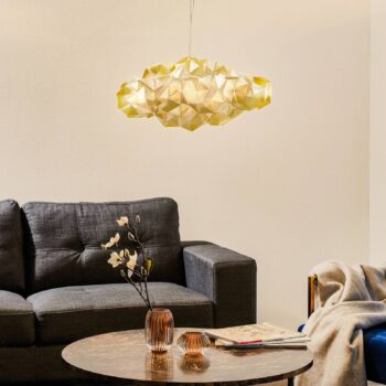 Slamp Drusa – dizajnérska závesná lampa, krémová