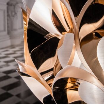 Slamp Flora – dizajnérska lampa, medená, 50 cm