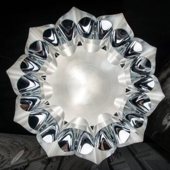 Slamp Flora – dizajnérska lampa, strieborná, 50 cm