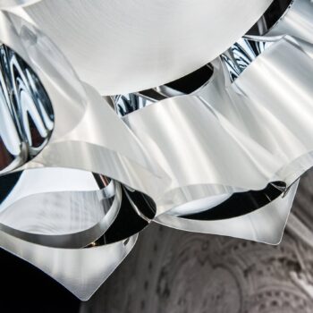 Slamp Flora – dizajnérska lampa, strieborná, 50 cm