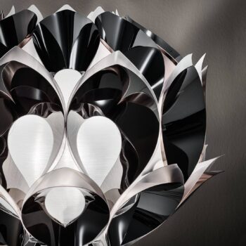 Slamp Flora – dizajnérska stojaca lampa, striebro