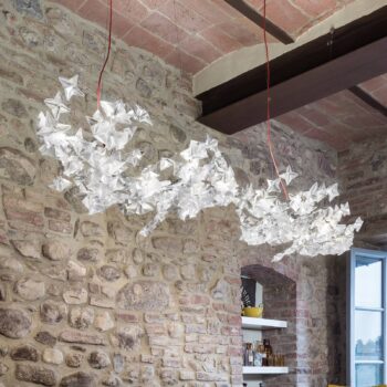 Slamp Hanami Suspension závesné svietidlo, červený kábel