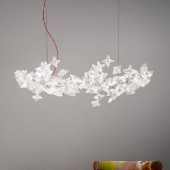 Slamp Hanami Suspension závesné svietidlo, červený kábel