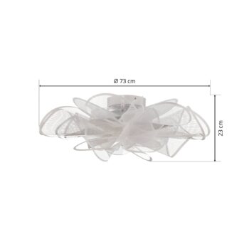 Slamp LA BELLE ÉTOILE stropné svietidlo biele, 73 cm