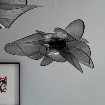 Slamp La Belle Étoile LED závesná lampa čierna Ø90cm
