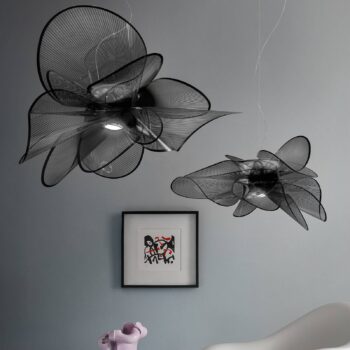 Slamp La Belle Étoile LED závesná lampa čierna Ø90cm