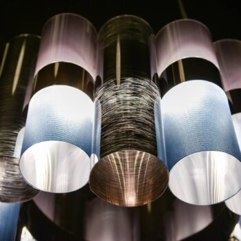 Slamp La Lollo Medium závesná lampa, modrá/dymová