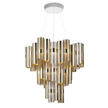 Slamp La Lollo XL závesné LED svetlo Ø 80 cm zlatá