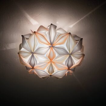 Slamp La Vie M stropné svietidlo šírka 47cm jantár