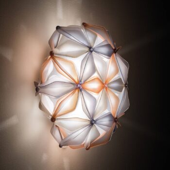 Slamp La Vie Mini stropné svetlo šírka 34 cm jantárová