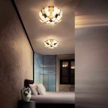 Slamp Mida stropné svietidlo 50 cm, jantár