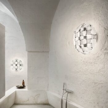 Slamp Mida stropné svietidlo Ø 67 cm platina/biele