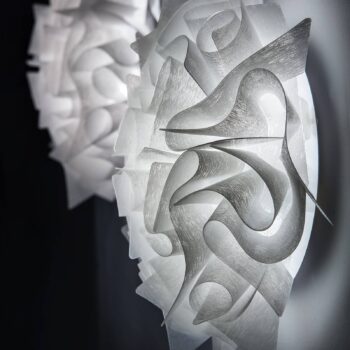 Slamp Veli Couture Medium stropné svetlo, biela