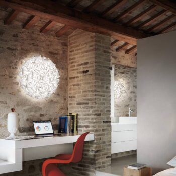 Slamp Veli Couture Medium stropné svetlo, biela