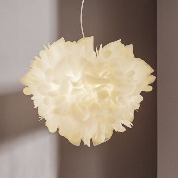 Slamp Veli Foliage závesná lampa, biela Ø 55 cm