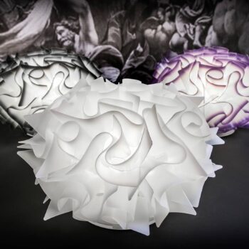 Slamp Veli dizajnová stolová lampa Ø 32 cm biela
