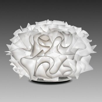Slamp Veli dizajnová stolová lampa Ø 32 cm biela