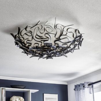 Slamp Veli dizajnová stropná lampa 78cm, antracit