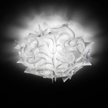 Slamp Veli - dizajnové nástenné svetlo, Ø 32 cm, biele
