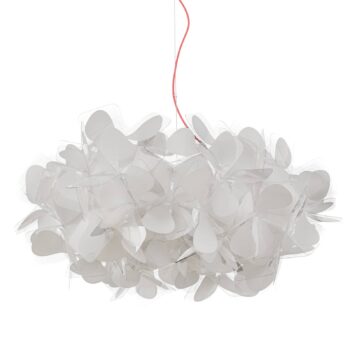 Slamp závesné svietidlo Clizia Mama Non Mama, Ø53cm, biela/červená