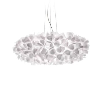 Slamp závesné svietidlo Clizia Mama Non Mama, Ø78cm, biela/číra