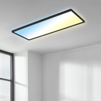 Slim LED panel, čierna, ultra-plochý CCT, 59x20cm