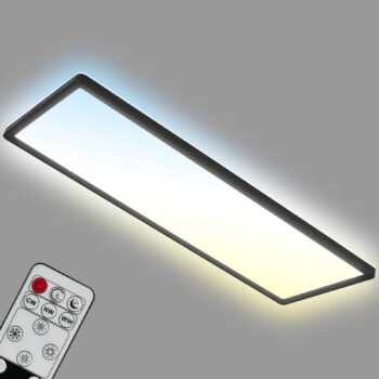 Slim LED panel, čierna, ultra-plochý CCT, 59x20cm
