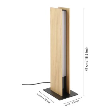 Smart ZIG LED stolová lampa Anchorena-Z, výška 46,5 cm, RGB, CCT