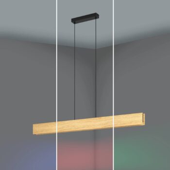 Smart ZIG LED závesné svietidlo Anchorena-Z, dĺžka 123 cm, RGB, CCT