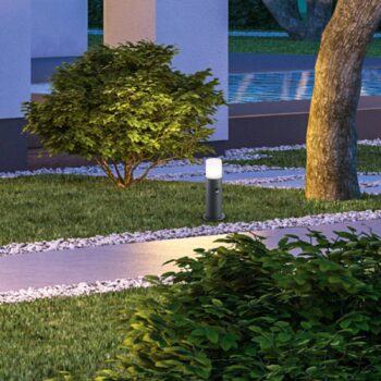 Soklové svietidlo Hoosic antracit snímač