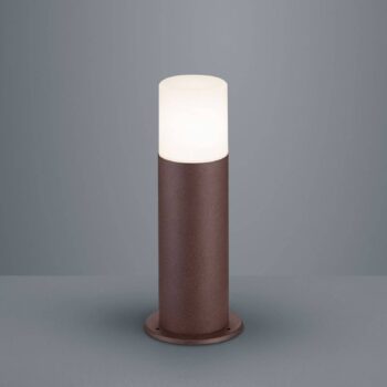 Soklové svietidlo Hoosic hliníkový odliatok hrdza