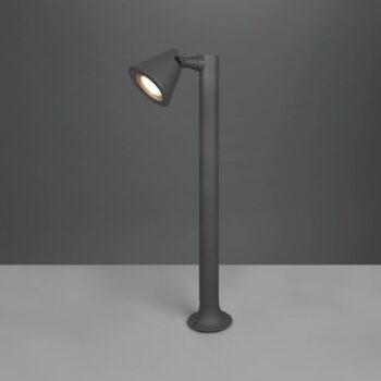 Soklové svietidlo Kaveri z hliníka, antracit