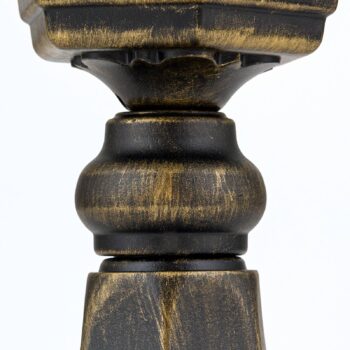 Soklové svietidlo Puchberg v čierno-zlatej