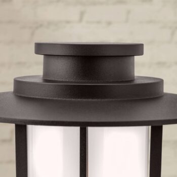 Soklové svietidlo Putri v tmavohnedej