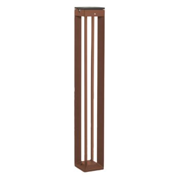 Solárna LED lampa Borne so snímačom, 90 cm, corten