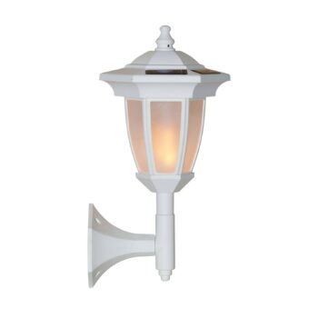 Solárna LED lampa Flame, 4 v 1, biela