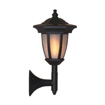 Solárna LED lampa Flame, 4 v 1, čierna