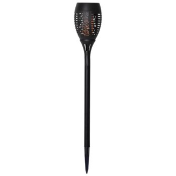 Solárna LED lampa s hrotom do zeme Flame sada 2